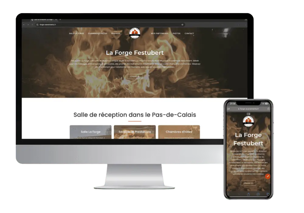 Site web vitrine responsive Lens
